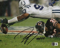 Autographed DWIGHT FREENEY "HOF 24" 8X10 Indianapolis Colts photo Beckett