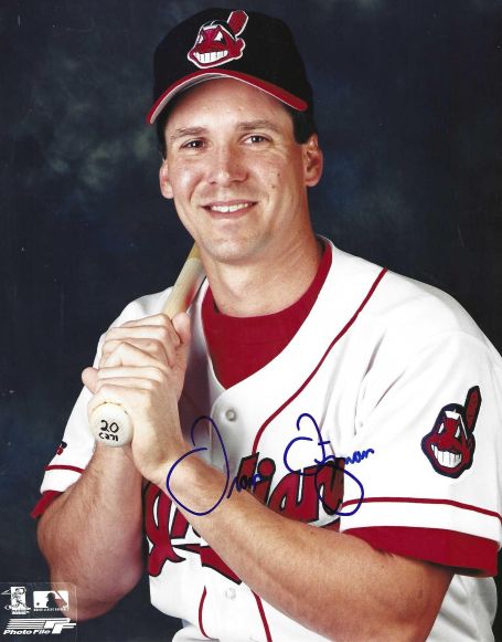 AUTOGRAPHED TRAVIS FRYMAN 8X10 Cleveland Indians Photo