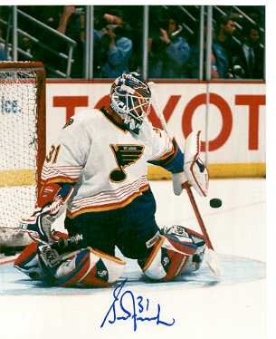 Autographed GRANT FUHR 11x14 St. Louis Blues Photo