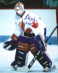 Autographed GRANT FUHR "5 Cups" 8X10 Team Canada Photo