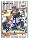 Autographed GARY GAETTI Minnesota Twins 1989 Fleer Card
