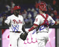 AUTOGRAPHED EDGAR GARCIA &amp; ANDREW KNAPP 8X10 Philadelphia Phillies Photo