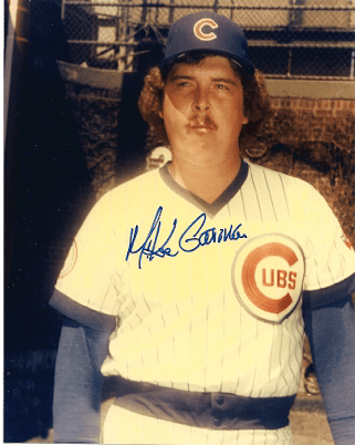 AUTOGRAPHED  MIKE GARMAN 8x10 Chicago Cubs photo
