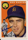 Autographed NED GARVER 1954 Topps Archive card