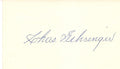 Autographed CHARLES GEHRINGER 3x5 Index Card