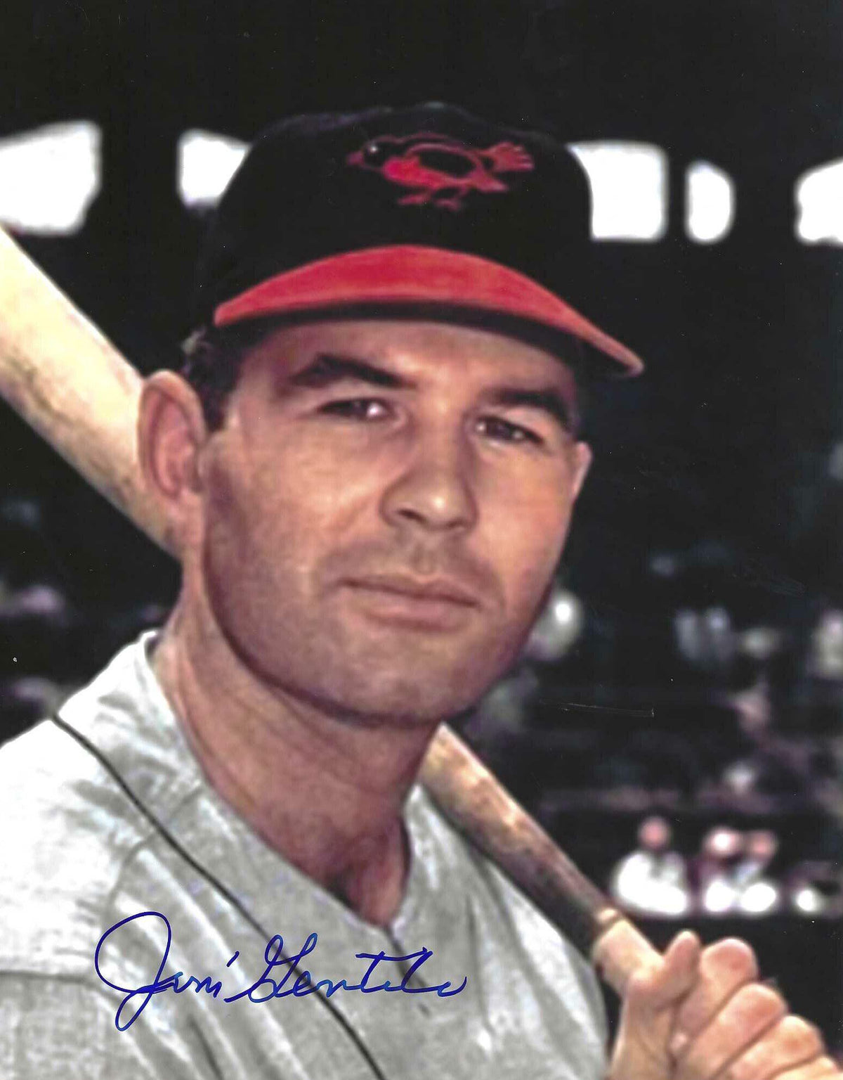 AUTOGRAPHED JIM GENTILE 8x10 Baltimore Orioles Photo