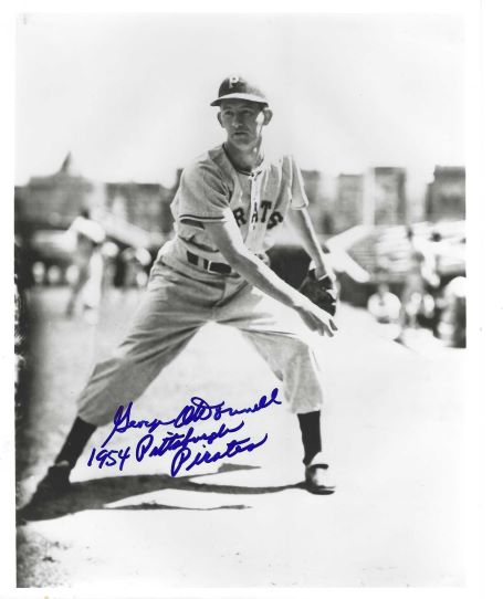 AUTOGRAPHED GEORGE O'DONNELL 8x10 Pittsburgh Pirates Photo