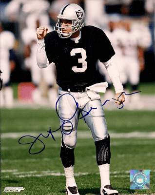 Autographed JEFF GEORGE Oakland Raiders photo