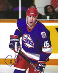 Autographed RANDY GILHEN 8x10 Winnipeg Jets photo