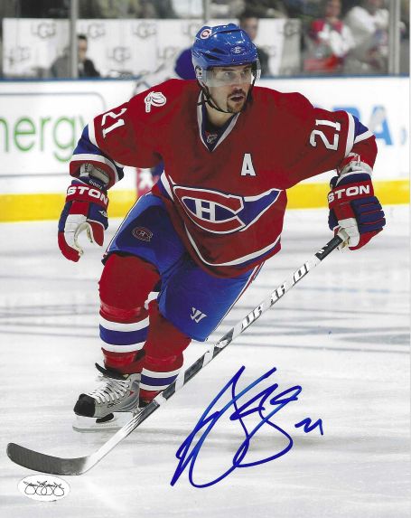 Autographed BRIAN GIONTA 8X10 Montreal Canadiens Photo JSA