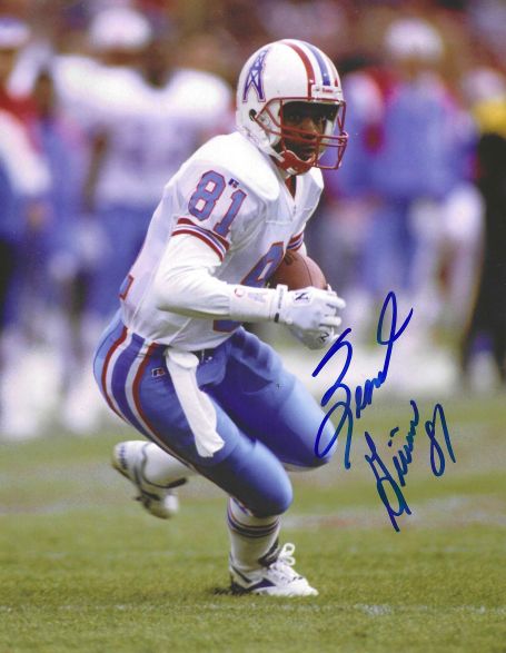 Autographed ERNEST GIVINS 8X10 Houston Oilers photo