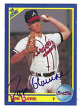 Autographed 1990 Score TOM GLAVINE Atlanta Braves Card #481