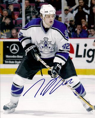 Autographed TIM GLEASON Los Angeles Kings Photo