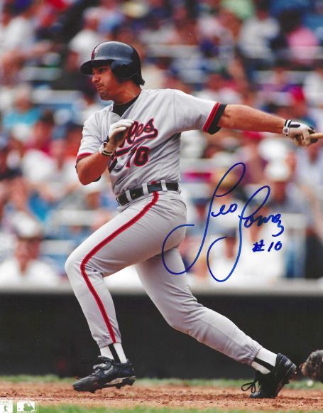 AUTOGRAPHED LEO GOMEZ 8X10 Baltimore Orioles Photo