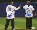 AUTOGRAPHED DOC GOODEN and DARRYL STRAWBERRY 8X10 New York Mets photo JSA
