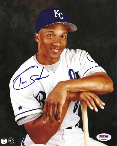 AUTOGRAPHED TOM GOODWIN 8x10 Kansas City Royals Photo PSA/DNA