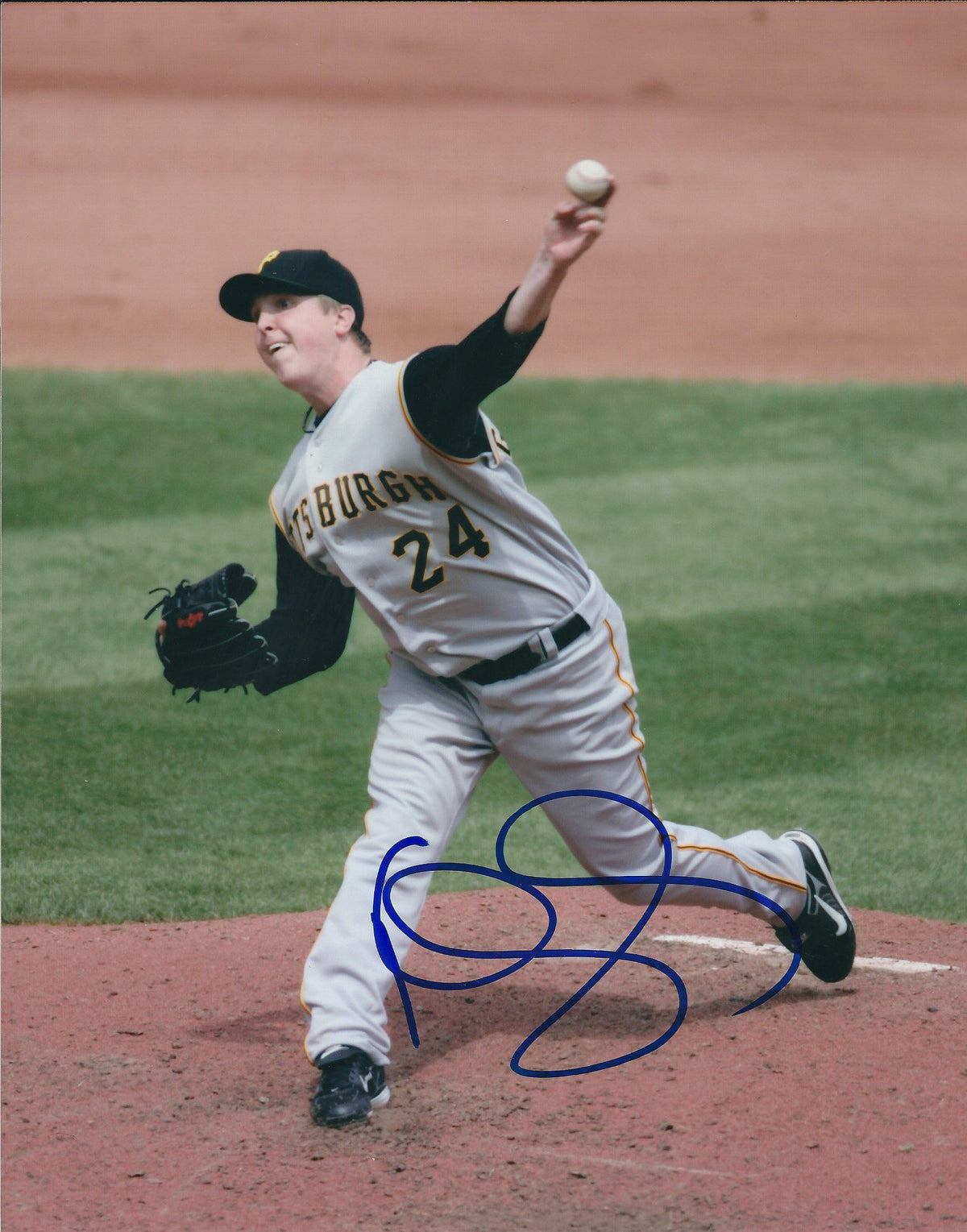 Autographed TOM GORZELANNY 8X10 Photo Pittsburgh Pirates