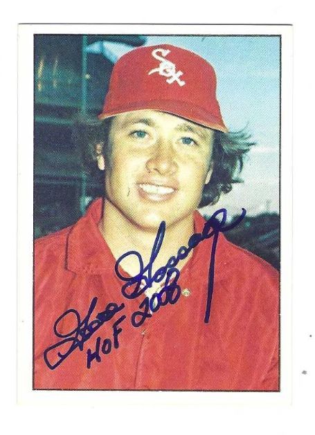 Autographed GOOSE GOSSAGE "HOF 2008" Chicago White Sox 1975 SSPC Card