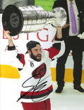 Autographed SHAYNE GOSTISBEHERE Carolina Huricanes 8x10 photo