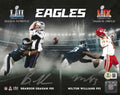Autographed BRANDON GRAHAM and MILTON WILLIAMS 8X10 Philadelphia Eagles Photo w/ Beckett Hologram