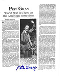AUTOGRAPHED PETE GRAY 8X10 St. Louis Browns Photo