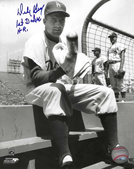 AUTOGRAPHED DICK GRAY 8X10 Los Angeles Dodgers photo