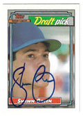 Autographed Shawn Green Toronto Blue Jays 1992 Topps Card