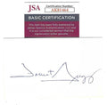 Autographed FORREST GREGG 3x5 INDEX CARD JSA