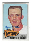 Autographed JERRY GROTE Houston Astros 1965 Topps Card