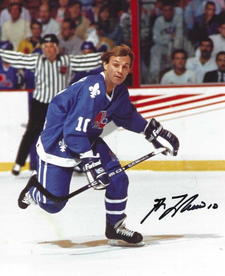 Autographed GUY LAFLEUR 8X10 Quebec Nordiques Photo