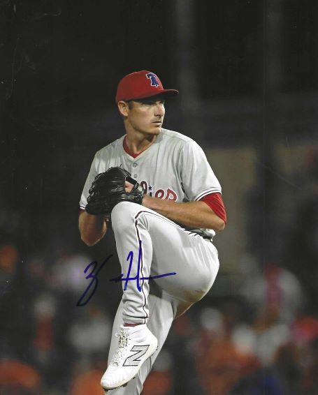 AUTOGRAPHED ZACH HAAKE 8X10 Philadelphia Phillies Photo