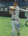 AUTOGRAPHED  EDDIE HAAS 8X10 Milwaukee Braves photo