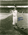 AUTOGRAPHED  EDDIE HAAS 8X10 Chicago Cubs photo