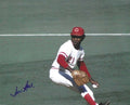 AUTOGRAPHED TOM HALL 8x10 Cincinnati Reds Photo