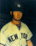 AUTOGRAPHED ROGER HAMBRIGHT 8x10 New York Yankees Photo