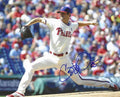 AUTOGRAPHED COLE HAMELS 8X10 Philadelphia Phillies Photo