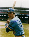AUTOGRAPHED  photo LARRY HANEY Milwaukee Brewers