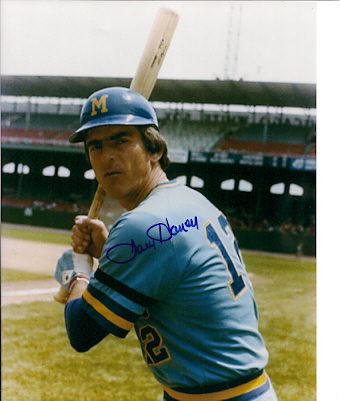 AUTOGRAPHED  photo LARRY HANEY Milwaukee Brewers