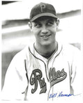 AUTOGRAPHED BILL HARMAN 8x10 Philadelphia Phillies Photo