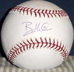 Autographed BO HART Official Major League Baseball