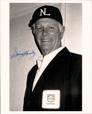 Autographed HOF'R DOUG HARVEY photo