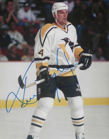Autographed KEVIN HATCHER 8X10 Pittsburgh Penguins Photo