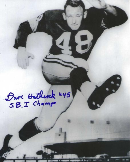 Autographed DAVE HATHCOCK "SB 1 Champ" 8X10 Green Bay Packers Photo