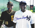 AUTOGRAPHED 8X10 KE'BRYAN HAYES Pittsburgh Pirates and CHARLIE HAYES New York Yankees Photo