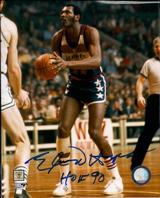 Autographed ELVIN HAYES 8x10 Washington Bullets Photo