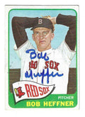 Autographed BOB HEFFNER Boston Red Sox 1965 Topps Card