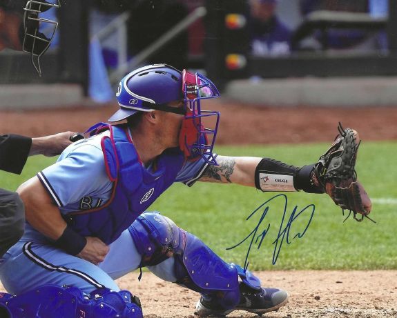 AUTOGRAPHED TYLER HEINEMANN 8X10 Toronto Blue Jays photo