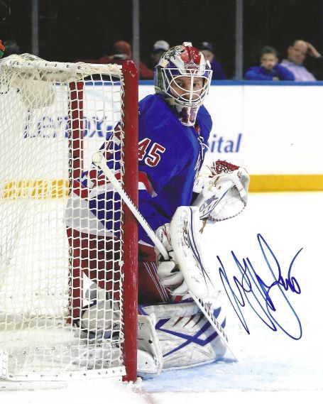 Autographed MAGNUS HELLBERG 8X10 New York Rangers Photo