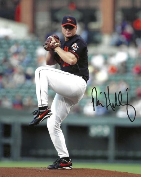 AUTOGRAPHED RICK HELLING 8x10 Baltimore Orioles Photo