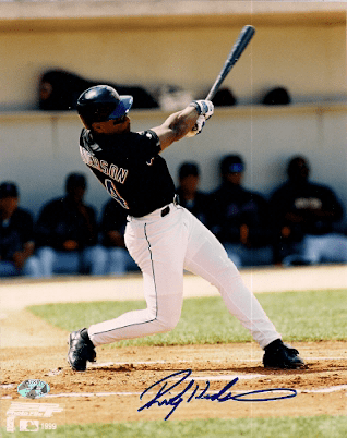 Autographed HOF'R RICKEY HENDERSON New York Mets Photo